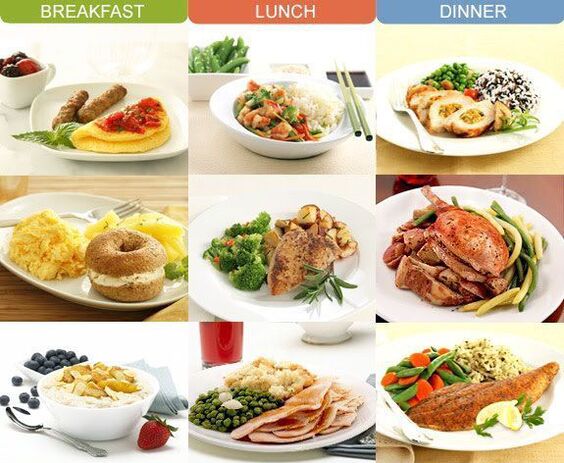 Διαιτητικά γεύματα για πρωινό, μεσημεριανό και βραδινό για παγκρεατίτιδα